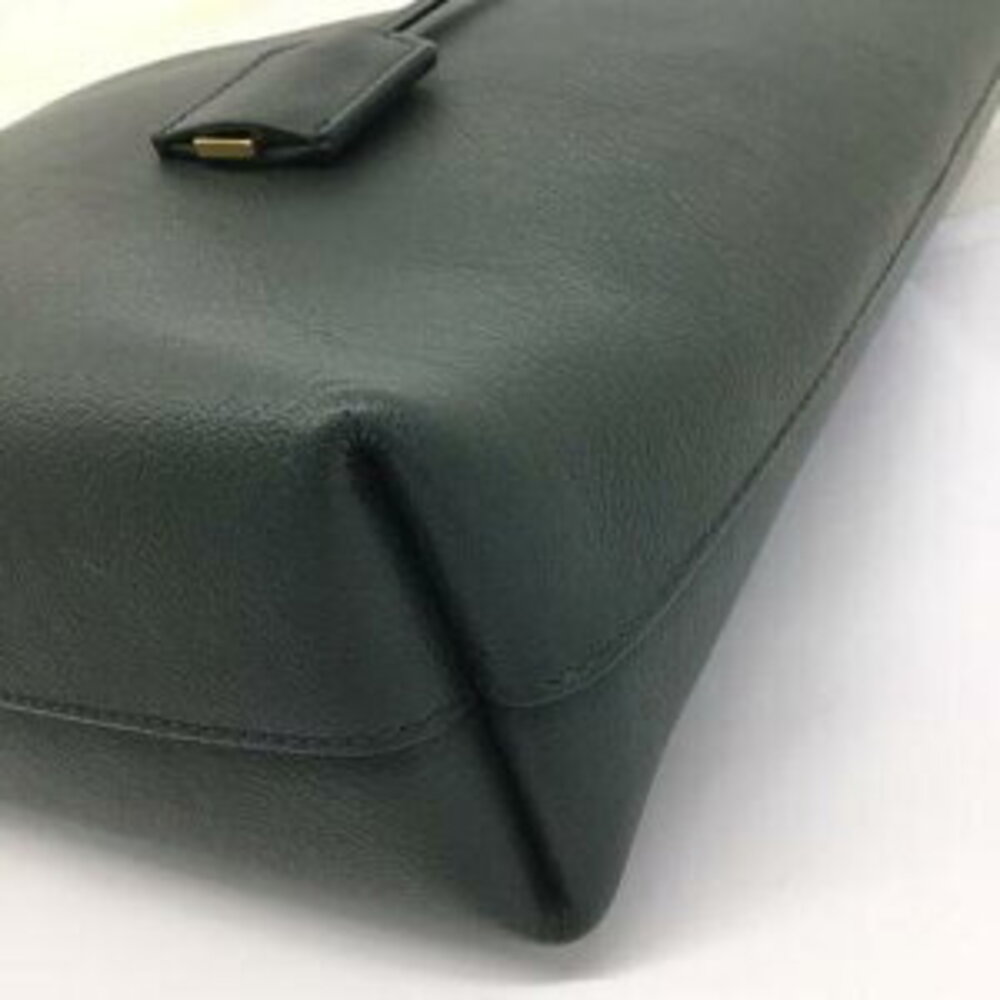 SAINT LAURENT Tote Bag Shoulder Leather Khaki Green - Picture 12 of 15